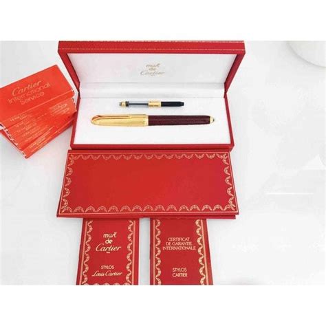 cartier gold pen|cartier fountain pen ink cartridges.